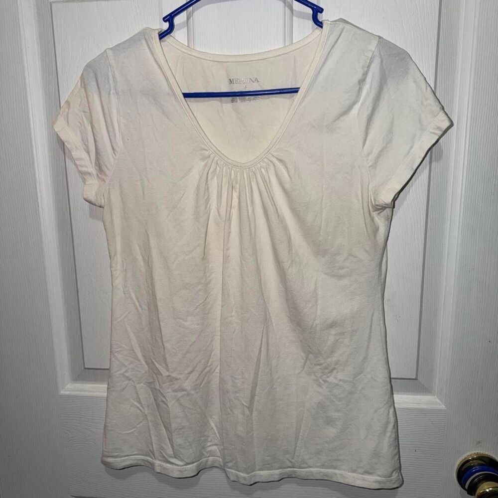 Merona Women's White and Cream Blouse